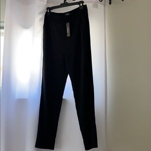 Kick-It Black High Waisted Trouser Pants
